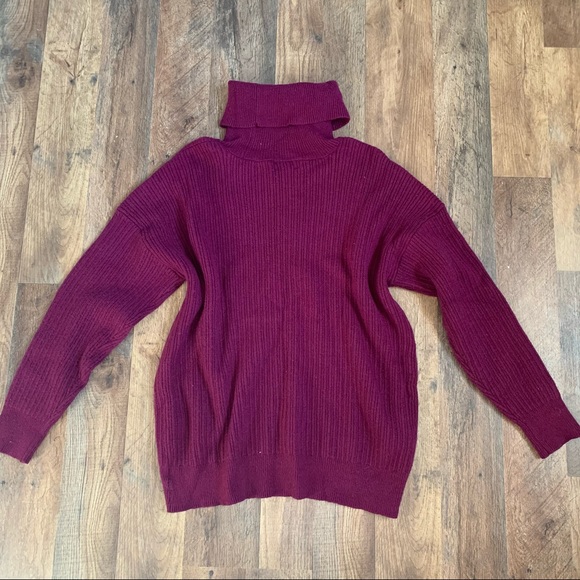 Chunky knit turtleneck sweater large - Picture 2 of 4